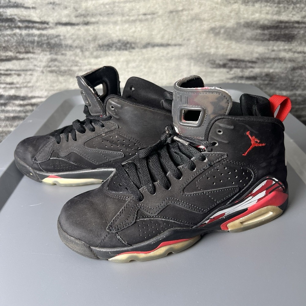 Nike Air Jordan MVP GS Bred DZ5577-061 Kids 5Y Sneakers Black Nubuck Shoes